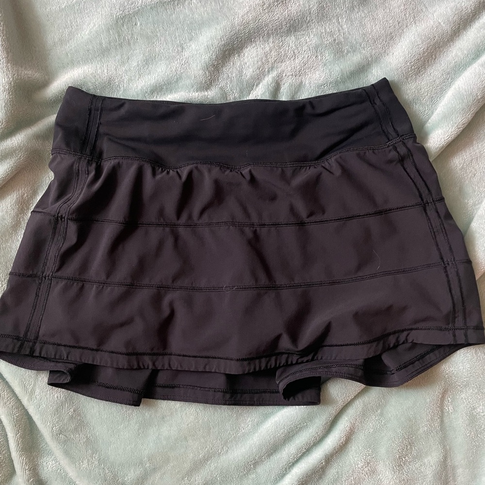 Lululemon Black Pace Rival Mid Rise Skirt